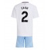 Maillot de foot Aston Villa Matty Cash #2 Extérieur vêtements enfant 2024-25 Manches Courtes (+ pantalon court)